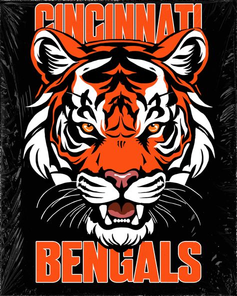 Cincinnati Bengals Wallpapers, Bengals Logo, Tiger Mascot, Cincinnati Bengals Football, Bob Marley Art, Nfl Football Art, Bengals Football, Tiger Logo, Football Art