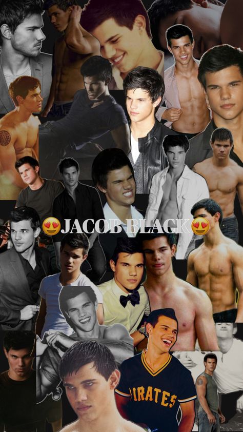 Jacob Black Wallpaper, Jacob Black Twilight, Twilight Jacob, Team Jacob, Taylor Lautner, Jacob Black, Black Wallpaper, Favorite Movies, Black