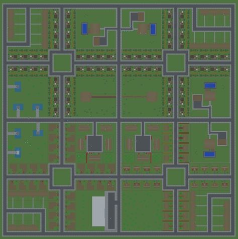 Minecraft City Layout, Minecraft Village Ideas Layout, Minecraft Schematics, Minecraft Redstone Creations, Minecraft Castle Blueprints, Minecraft Modern City, Minecraft Building Guide, Minecraft Maps, Simcity Buildit