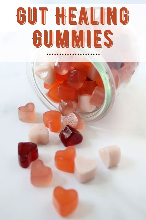 These gut healing gummies are super easy to make and so delicious too! Use any favorite natural fruit juice to customize this healthy snack and gut-healing gelatin for a nutrient-packed yummy snack. Healthy Gummies, Homemade Fruit Snacks, Homemade Gummies, My Healing Journey, Gummies Recipe, Beef Gelatin, Gut Healing, Homemade Snacks, Homemade Remedies