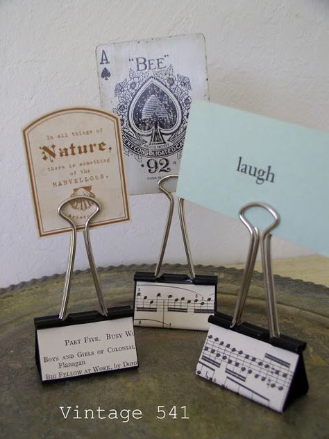 Vintage 541: Paper Clip Photo/Inspiration Holders Price List Display Ideas, Jewelry Booth Signage, Craft Booth Price Signs, Informational Table Display Ideas, Sign For Market Booth, Craft Show Booth Display Ideas For Signs Price Tags, Price Signage Display Ideas, Craft Market Price Signs, Information Booth Display Ideas