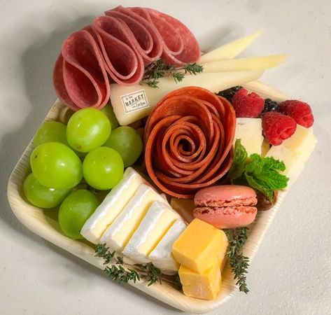 Charcuterie Boards, Grazing Trays, Snack Platters, Meat, Cheese, and Beyond | The perfect single serve plate 🧀 | Facebook Snack Platters, Snack Boards, Snack Platter, Snack Board, Grazing Tables, Cheese Serving, Meat And Cheese, Charcuterie Boards, Single Serve