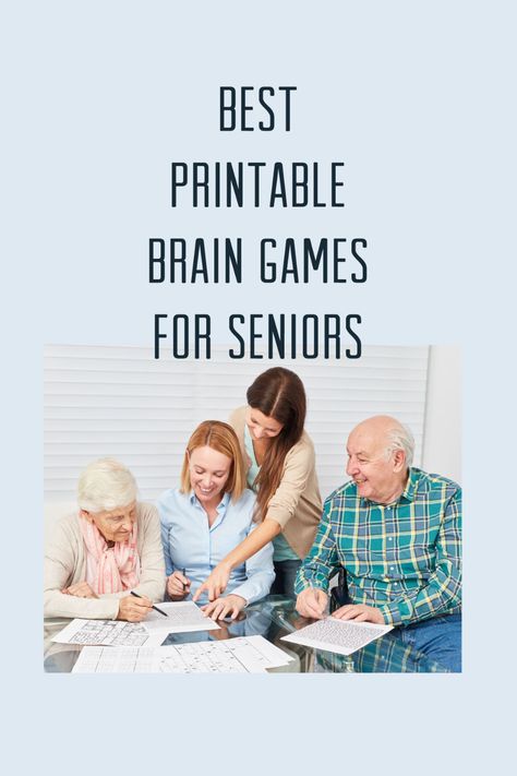 27 Best Printable Brain Games For Seniors - Fun Party Pop Working Memory Activities For Adults, One On One Activities For Seniors, Seniors Games Activities, Active Senior Activities, Easy Card Games For Seniors, Crafts For Seniors Assisted Living Fun, Evening Activities For Seniors, Cognitive Games For Seniors, Brain Activities For Adults