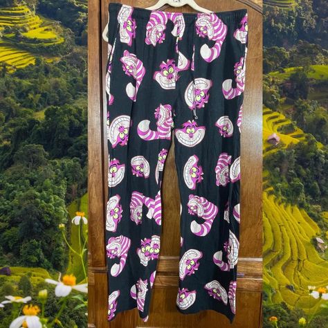 Disney official Alice in Wonderland Cheshire Cat... - Depop Cat Pajama, Alice In Wonderland Cheshire Cat, Wonderland Cheshire Cat, Pajama Bottoms Womens, Cat Pajamas, Cheshire Cat, Pajama Bottoms, Costume Design, Alice In Wonderland