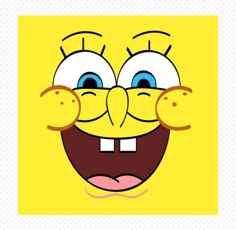 Character Laughing, Cartoon Laughing, Square Cartoon, Square Character, Laughing Gif, Faces Cartoon, Meme Characters, Birthday Cap, Spongebob Faces