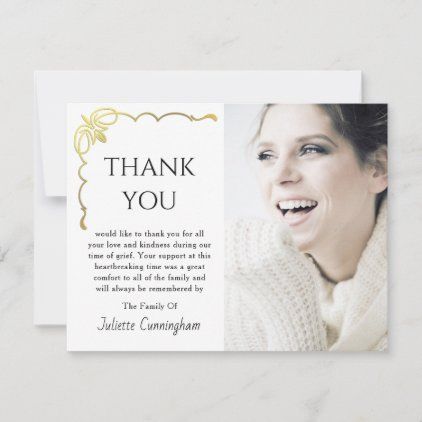 Photo Cards Diy, Sympathy Thank You Cards, Memorial Program, Photo Thank You Cards, Custom Thank You Cards, Thank You Messages, Birthday Dinner, Cards Templates, Thank You Card Template