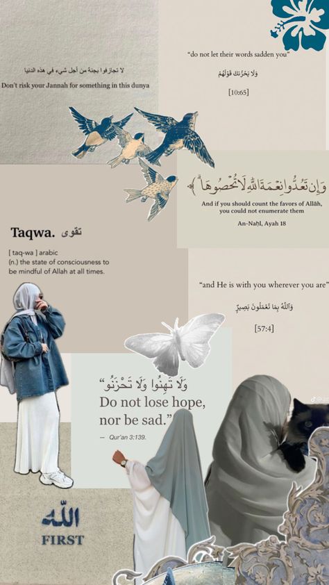 Islamic collage wallpaper Tafsir Al Quran, Collage Fashion, Quote Collage, Words To Live By Quotes, Fashion Illustration Collage, Islamic Wallpaper Iphone, Best Friend Pictures Tumblr, Aesthetic Letters, Cute Gym Outfits