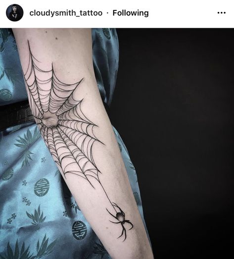 Best Leg Tattoos, Dragon Tattoos For Men, Arm Sleeve Tattoos For Women, Spider Web Tattoo, Web Tattoo, Cute Hand Tattoos, Cool Arm Tattoos, Elbow Tattoos, Spider Tattoo