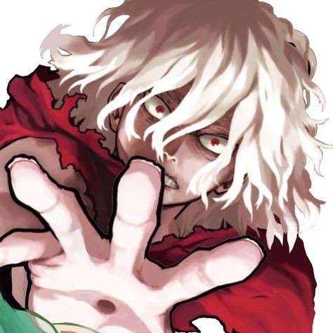 Tomura Shigaraki, Art Manga, Black Anime Characters, Art Icon, My Hero Academia Manga, Izuku Midoriya, Icon Illustration, White Hair, My Hero