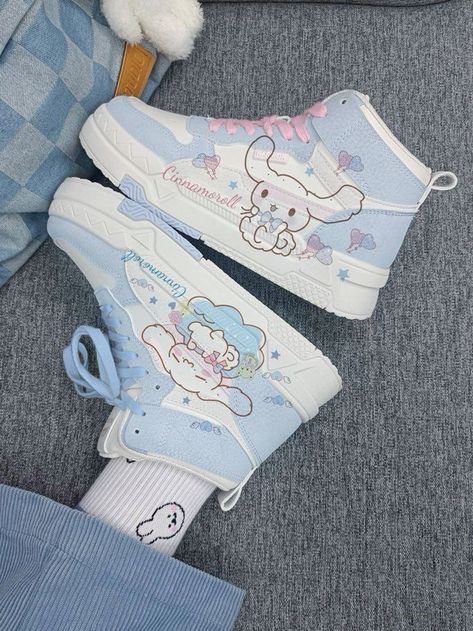 Sanrio Things To Buy, Cinnamoroll Shoes, Cinnamoroll Things, Cinnamoroll Outfit, Sanrio Clothes, Hello Kitty Shoes, Hello Kitty Rooms, Hello Kitty Crafts, Baby Blue Aesthetic