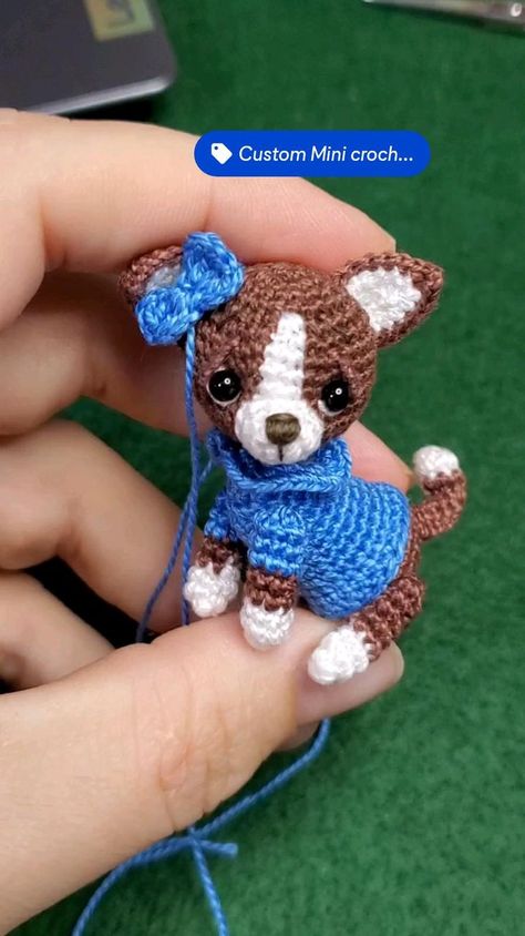 Knitting Patterns Free Dog, Crochet Dog Patterns, Crochet Toys Free, Crochet Fruit, Crochet Animals Free Patterns, Crochet Amigurumi Free, Crochet Decoration, Crochet Flower Tutorial, Fun Crochet Projects