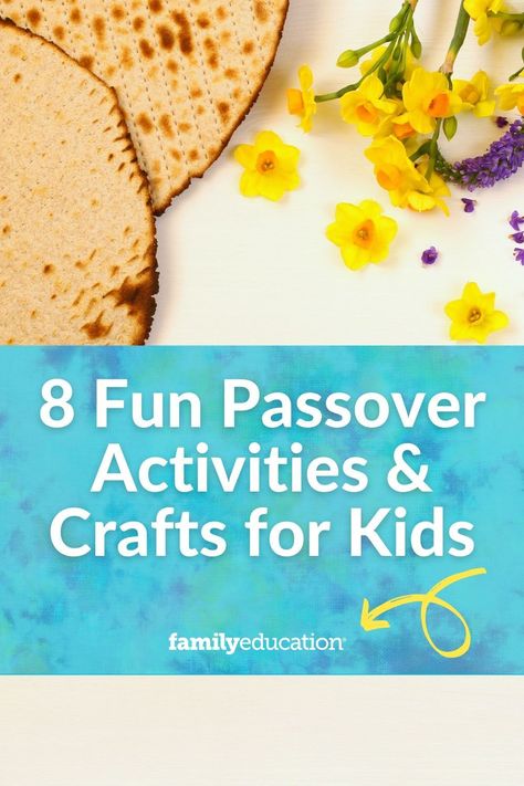 If you're looking for Passover ideas on how to celebrate Passover as a family, we've got you covered with eight Passover activities for kids to celebrate in a fun and meaningful way! Included are Passover crafts your kids will love! Passover Crafts For Kids, Seder Plate Craft, Passover Art, Passover Lesson, Passover Ideas, Passover Activities, Passover Crafts, Pesach Seder, Passover Decorations