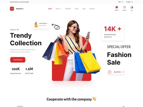 BelanjeBae - E-commerce Landing Page by Hendri Jayadi for Elux Space on Dribbble E Commerce Landing Page, Hero Section, New Movie Images, Movie Images, Landing Pages, Communication Design, Landing Page Design, Web Banner, Page Design