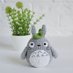 Chibi Totoro Free Crochet Pattern - Amigurumi Free Crochet Totoro Pattern, Link Chibi, Totoro Keychain, Totoro Crochet, Chibi Totoro, Totoro Pattern, Crochet Totoro, Amigurumi Elephant Pattern, Amigurumi Fox Pattern