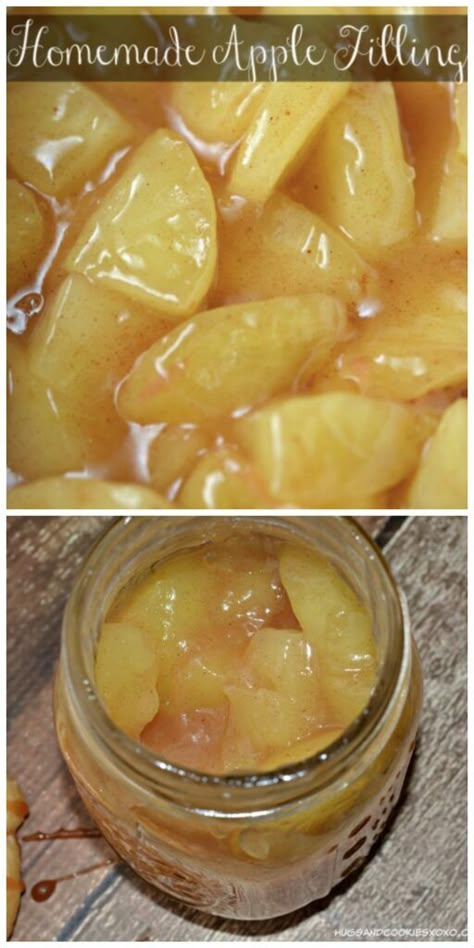 Homemade Apple Filling Apple Pie Filling Recipes, Apple Pie Cookies, Homemade Apple Pie Filling, Homemade Apple Pie, Diy Easy Recipes, Pie Filling Recipes, Apple Pie Filling, Homemade Apple Pies, Apple Filling