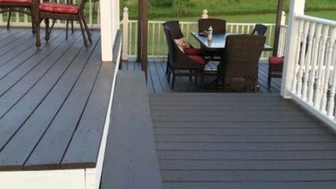 What is the Most Popular Deck Stain Color? Top 8 Revealed Sherwin Williams Deck Stain Colors Ideas, Charcoal Deck, Behr Deck Over Colors, Solid Stain Deck Colors, Wood Deck Colors, Grey Deck Stain, Solid Stain Deck, Sherwin Williams Deck Stain, Grey Deck Paint