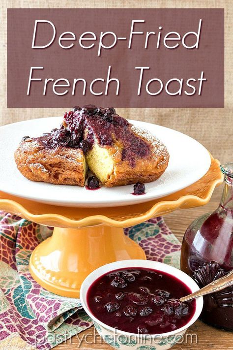 Fried French Toast Recipe, Deep Fried French Toast, Fried French Toast, Simple Brunch, Mexican Brunch, Weekend Brunch Recipes, Peach Sauce, Easy Brunch Recipes, Brunch Recipe