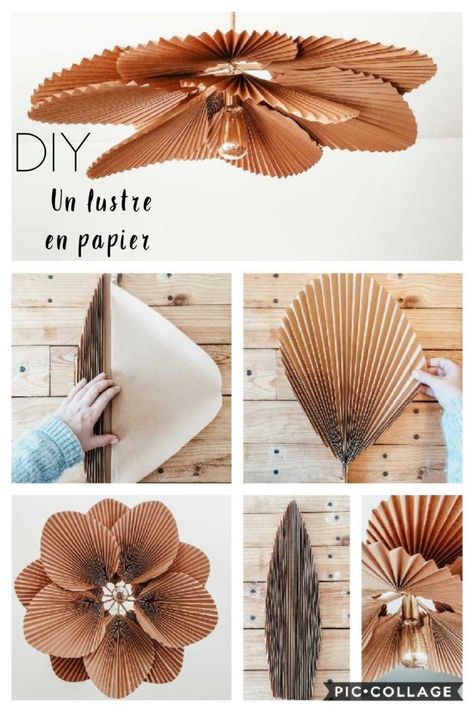 DIY : Mon abat jour en papier – Flavie Peartree Minimalist Dekor, Hantverk Diy, Gubahan Bunga, Diy Projektit, Dekor Diy, Paper Lampshade, Diy Bricolage, Diy Papier, Paper Diy