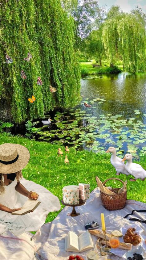 #picnic #ducks #pond #butterfly Living Room Dark Grey Sofa, Dark Gray Sofa Living Room, Gray Sofa Living Room Ideas, Pond With Ducks, Ducks In Pond, Gray Sofa Living Room, Ducks In A Pond, Dark Grey Sofa Living Room, Reflection Pond