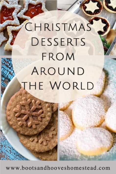 International Cookies Around The Worlds, Christmas Desserts From Around The World, International Christmas Desserts, European Christmas Desserts, Christmas Cookies From Around The World, Christmas Food From Around The World, Christmas Food Around The World, Christmas Cookies Around The World, International Christmas Recipes