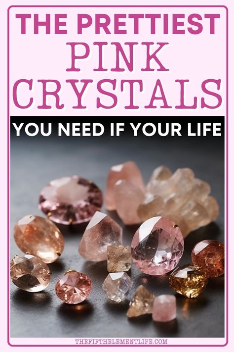 Pink Crystals Love And Healing, Bring Good Luck, Different Meaning, Attract Love, Power Of Love, The Power Of Love, Precious Gems, Pink Crystal, Color Crystal