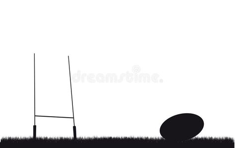 Rugby background. A rugby ball and post background vector illustration Rugby Background, Post Background, Rugby Club, Rugby Ball, Background Illustration, Rugby, Stock Vector, Vector Illustration, Stock Images