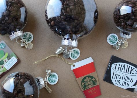 Create the perfect customizable ornament for all the coffee lovers on your gift list with this holiday craft idea, This tutorial for easy coffee bean ornaments is an easy and affordable way to make the season merrier! Coffee Ornaments, Affordable Christmas Gifts, Easy Holidays Crafts, Holiday Crafts Diy, Starbucks Christmas, Gifting Ideas, Holiday Craft, 12 December, Building Projects