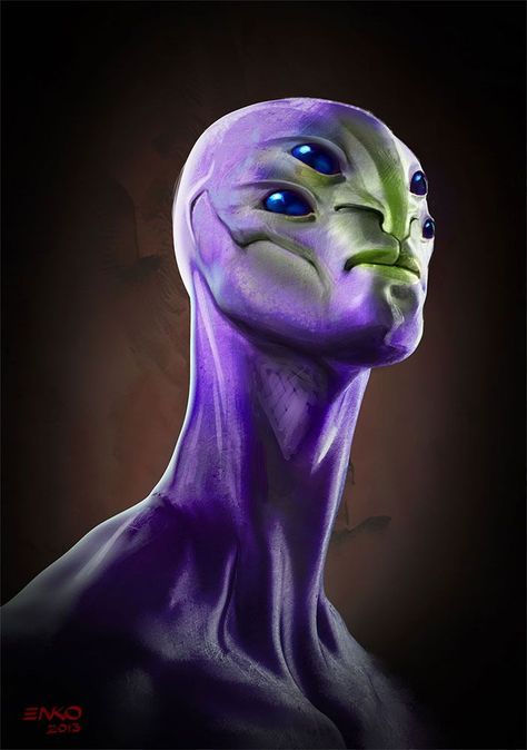 Alien Nose Drawing, Alien Mouth, Concept Art Landscape, Purple Alien, Blue Alien, Alien Face, Alien Character, Skin Colour, Alien Concept