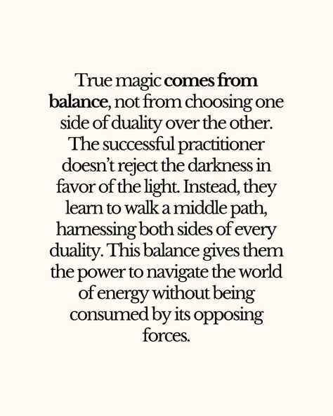 At the core of the duality concept is the idea that everything in the universe exists in complementary pairs—light and shadow, creation and destruction, male and female. These opposing forces aren’t just opposite; they are interdependent. Without one, the other cannot exist. For instance, light only becomes meaningful when contrasted with darkness. This balance is what maintains harmony. 🧿 @witches.of.insta Creation Through Destruction, Duality Concept, Creation Quotes, Creation And Destruction, Spell Work, Wiccan Witch, Spirit Board, Male And Female, One Sided