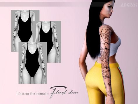 Tattoo For Female, 34 Tattoo, Sims 4 Tattoos, The Sims 4 Skin, Pelo Sims, 4 Tattoo, Sims 4 Mm Cc, Sims 4 Body Mods, Sims 4 Game Mods