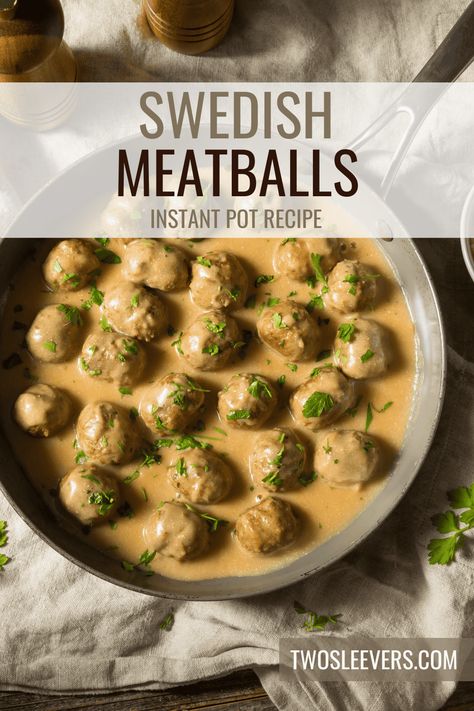 Instant Pot Swedish Meatballs, Sweetish Meatballs Recipe, Ikea Swedish Meatball Recipe, Gluten Free Instant Pot Recipes, Swedish Meatballs Easy, Gluten Free Instant Pot, Tasty Meatballs, Electric Pressure Cooker Recipes, Swedish Meatballs