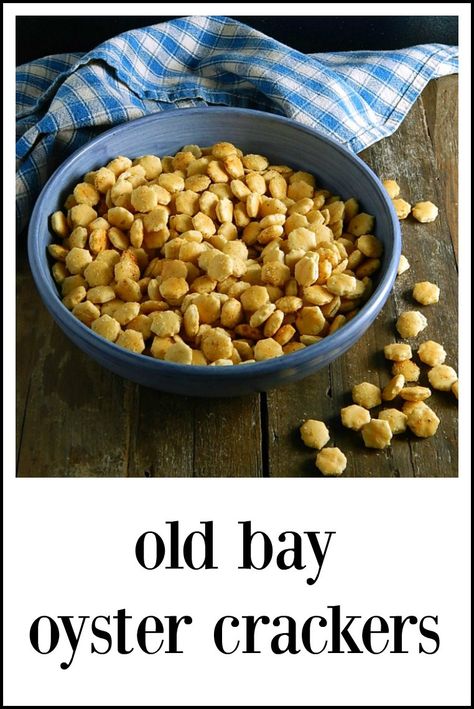 Oyster Crackers Old Bay, Old Bay Seasoned Oyster Crackers, Cajun Oyster Crackers, Old Bay Oyster Crackers, Old Bay Crackers, Oyster Cracker, Oyster Crackers Recipe, Seasoned Oyster Crackers, Hot Snacks