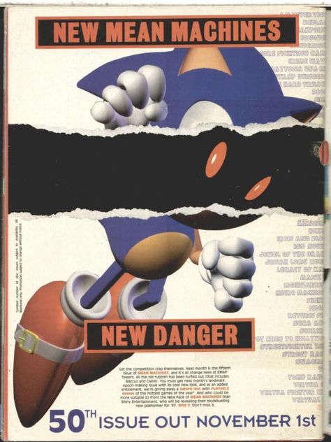 Sonic Graphic Design, Vintage Game Poster, Game Ads, Retro Games Poster, Game Cover, Retro Gaming Art, Video Game Posters, Nintendo Sega, Game Character Design