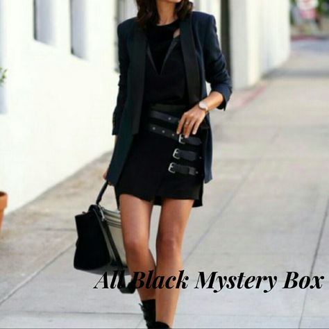 All Black Mystery Box Boots And Blazer Outfit, Insecure Women, All Black Outfits For Women, All Black Outfits, Viva Luxury, Wearing All Black, Blazer Outfit, Black Outfits, All Black Outfit