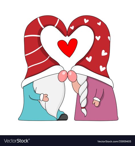 Gnome Couple, Couple Kissing, Kissing Couples, Facebook Image, Love Cards, Cover Photos, Photo Printing, Vector Art, Instagram Story