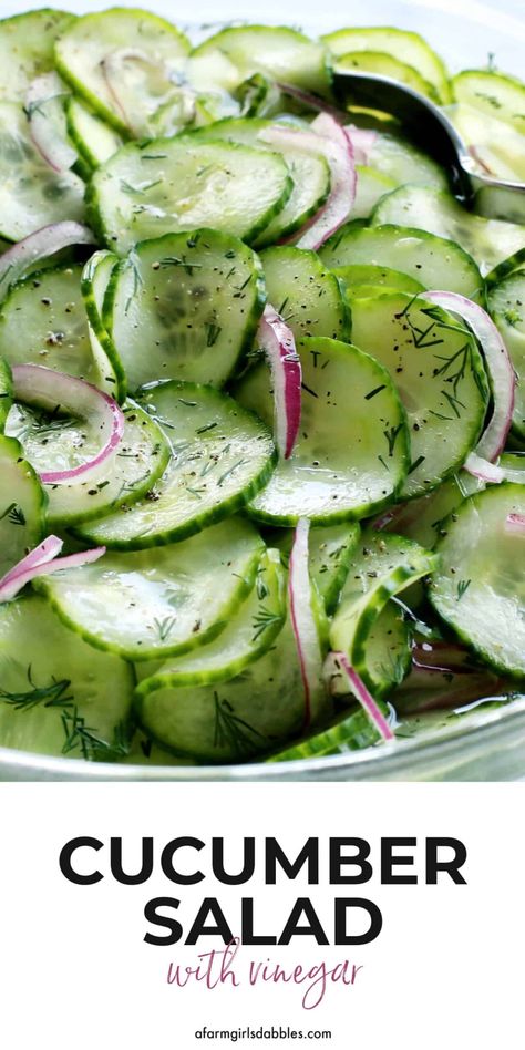 Ww Cucumber Salad, Sliced Cucumber Salad, Cumcuber Onion Vinegar Salad, Cucumber Salad Rice Vinegar, English Cucumber Salad Recipe, Sauteed Cucumber Recipes, Cucumber Salad With Vinegar And Sugar, Vinager Cucumber Salad Recipes, Cucumber Vinegar Salad