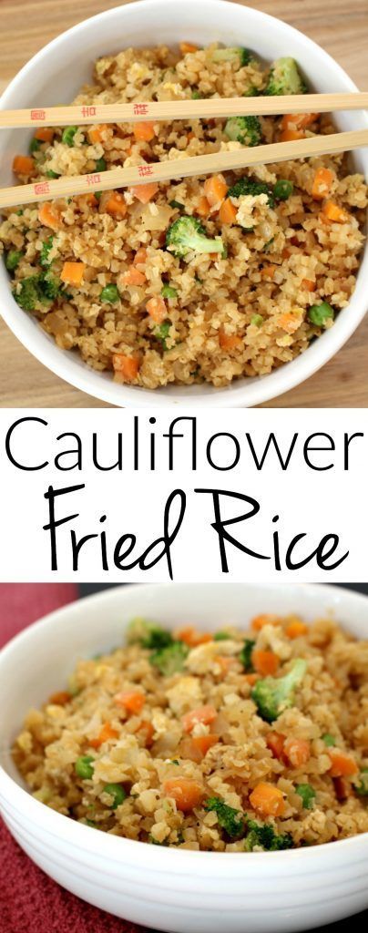 Cauliflower Fried Rice Recipes, Cauliflower Fried, Cauliflower Rice Recipes, Cauliflower Fried Rice, Resep Diet, Low Carb Sides, Fried Cauliflower, God Mat, Fried Rice Recipe