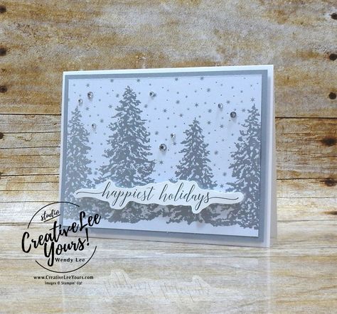 Simple Holiday Cards, Mary Fish, Stampin Pretty, Peaceful Place, Stampin Up Christmas Cards, Stampin Up Christmas, Peaceful Places, Christmas Cards To Make, Noel Christmas