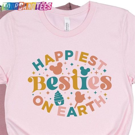 Disney Besties Shirts, Girls Trip Disney Shirts, Best Friend Disney Shirts, Unique Disney Shirts, Disney Fits, Disney 2023, Disney Jr, Disney 2024, Best Friend Day