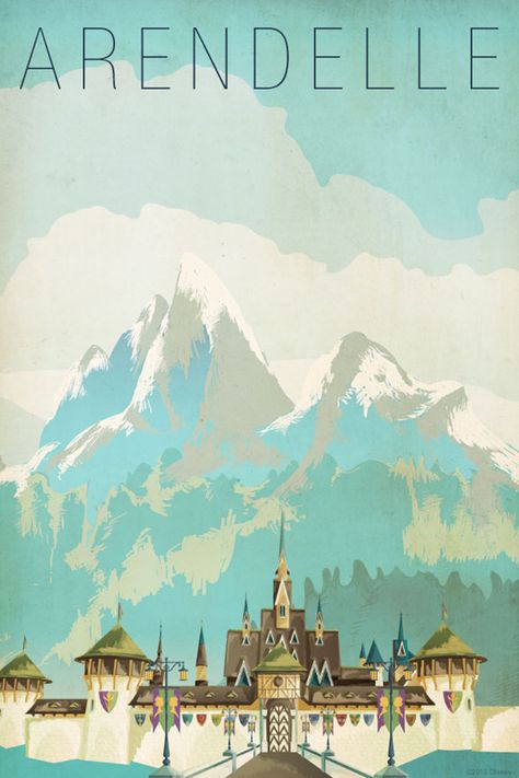 Arendel Frozen Poster, Arendelle Frozen, Disney Poster, Disney Posters, Frozen Disney, A Castle, Frozen Party, Disney Diy, Frozen Birthday