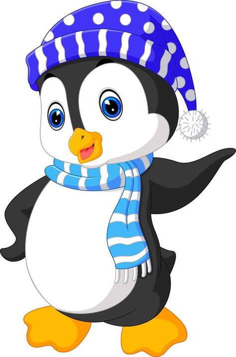 Christmas Penquins, Ice Skating Drawing, Skating Drawing, Penguin Doodle, Ice Skating Penguin, Cute Penguin Cartoon, Penguin Cartoon, Cartoon Penguin, Penguin Coloring Pages