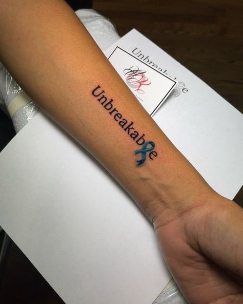 Unbreakable Tattoo, Miami Tattoo, Awareness Tattoo, Tattoos With Meaning, Tattoo Artists, Tattoos, Instagram