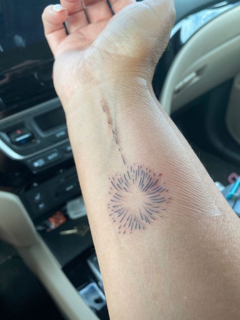 Fire Work Tattoos, 4th Of July Tattoos, Fireworks Tattoo Ideas, Firework Tattoo, Tiny Tats, Tatted Men, Elbow Tattoos, Hee Hee, Dear Mom