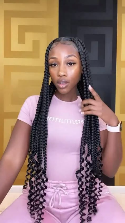 Gamaliel 💋 [Video] | Big box braids hairstyles, Single braids hairstyles, Single braids Single Braids Hairstyles, Short Box Braids Hairstyles, Big Box Braids, Big Box Braids Hairstyles, Feed In Braids Hairstyles, Single Braids, African Hair Braiding Styles, Faux Locs Hairstyles, Braided Cornrow Hairstyles