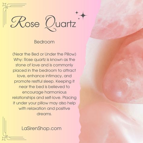 where to keep your rose quartz Rose Quartz Manifestation, Rose Quartz Water, How To Cleanse Rose Quartz, Crystals Meanings, Rose Quartz Meaning, Healing Crystals Meanings, Energy Work, Crystal Meanings, Restful Sleep