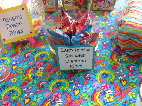 Lucy in the Sky with Diamond... Ring pops Beatles Baby Shower, Beatles Themed Party, Beatles Birthday Party, Beatles Birthday, Beatles Baby, Beatles Party, Rock N Roll Party, 17 Birthday, 64th Birthday