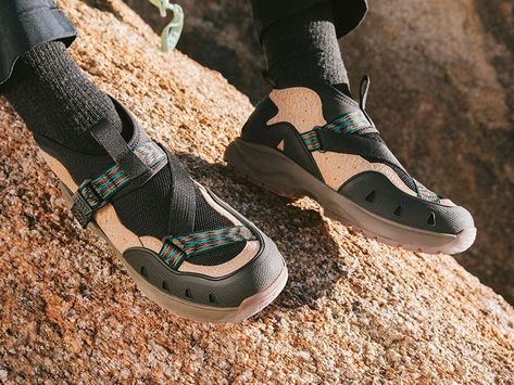 Teva - Sandal - Hiking Shoe - Adventure Footwear - Outdoor Footwear - Retro - Design - Style Teva Sandal, Adventure Shoes, Best Winter Boots, Men's Journal, Teva Sandals, Footwear Design, Hiking Shoe, Reebok Club C, Outdoor Sandals