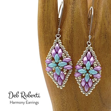 Harmony Earrings Twin Beads Patterns Free, Super Duo Earrings Free Pattern, Super Duo Earrings, Super Duo Beads Patterns Free, Czech Earrings, Superduo Earrings, Seed Bead Bracelets Diy, Seed Bead Patterns Free, Simple Beaded Necklaces