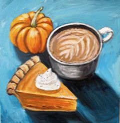 Thanks Giving Paintings, Acrylic Painting Fall Ideas, Fall Watercolor Ideas For Beginners, Pumpkin Pie Painting, Turkey Paintings On Canvas Easy, Painting Ideas On Canvas Fall Aesthetic, Simple Fall Paintings For Beginners, November Painting Ideas, Thanksgiving Art Painting