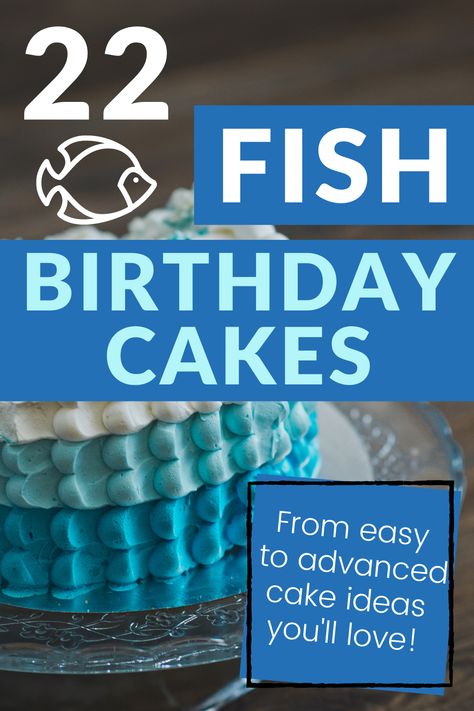 fish birthday cake ideas Diy Fish Birthday Cake, Bass Fishing Cakes For Men, Fishing Cakes For Men Birthdays Easy, Fish Decorated Cakes, Fish Birthday Cake For Men, Easy Fish Cake Birthday, Fishing Birthday Cake Ideas, Kids Fishing Birthday Cake, Easy Fishing Cake